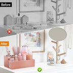 GFWARE Hot Hair Styling Tool Organizer with 3 Stainless Steel Cups, Pink - Image 5