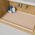 Under Sink Mat 28" x 22", Waterproof Silicone Cabinet Liner Tray, Leakproof Under Sink Organizer for Kitchen Bathroom, Non-Slip Shelf Protector, Oil-Resistant, Easy to Clean, Durable by Unknown