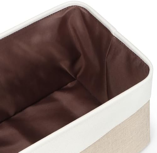 Fabric Storage Bins for Shelves, Rectangle Storage Basket, 3 Pack - Image 4
