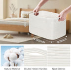 Baskets for Organizing,Storage Baskets,3 Pack Baskets for Shelfves,15"×10"×9" Woven Basket,toy storage bins,bins for organization - Image 4