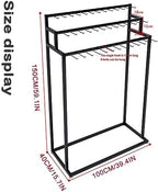 Floor Mounted Metal Belt Hanger Scarf Rack for Retail (100X40X150CM) - Image 5