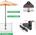 Deck Railing Umbrella Holder for 1-2" Patio Umbrella Poles - Image 2