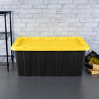 Sterilite Industrial Storage Tote with Lids for Garage, 38 Gallon, 12-Pack - Image 4