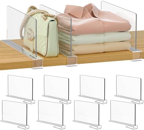 Small Shelf dividers Closet Organizers: 6-inch (Shorter Version) by Saccik