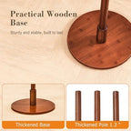 VECELO Coat Rack Freestanding, Entryway Hanger Stand, Umbrella Holder, Hall Tree With Hooks, Floor Standing Tree Stand,Walnut - Image 4