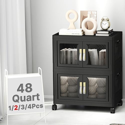 UAMFURI Stackable Storage Bins with Lids, 96QT Extra Large Storage Cabinet by UAMFURIDirect