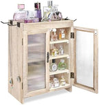 Ikee Design Wood Countertop Storage Cabinet with Magnetic Door & Shelves by IkeeDesign