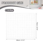 PATIKIL Wire Grid Panels Gridwall Panel 31" x 28" White 2Pcs - Image 2