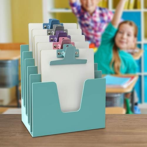 Acrimet 5 Section Incline File Sorter Organizer, Desktop Mail Holder, Green - Image 6
