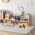 2 Sets Wall Grid Decorative Panel with Base for Photo Display - Image 5
