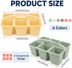 6 Pack Classroom Caddy with Handle, 6 Compartment (Groovy) - Image 2