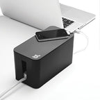 Bluelounge CableBox Mini Cable Management with Small Surge Protector, Black (CBM-BL) by Bluelounge