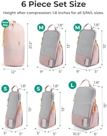 BAGSMART Compression Packing Cubes for Travel Essentials - Image 3