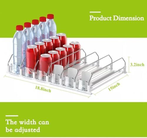 IBORING Drink Organizer for Fridge,Holds up to 30 Cans - Image 4
