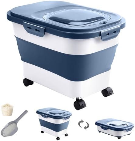 20-30 Lbs Rice Storage Container,Collapsible Food Storage Container by DDMOMMYCOLLAPSIBLEFOODSTORAGECONTAINERFAMILY