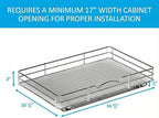 Pull Out Spice Rack for Cabinet, Spice Organizer 16 ⅜"W x 10 ⅜"D x 2 ¾"H - Image 3