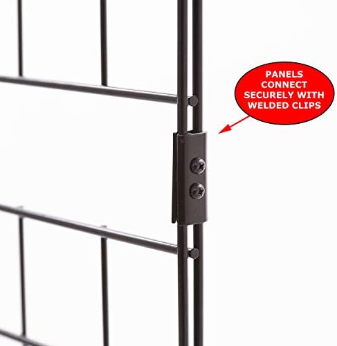 Econoco Portable Grid Panels, Wire Display, 3 Pack, Black, 2x6ft - Image 4