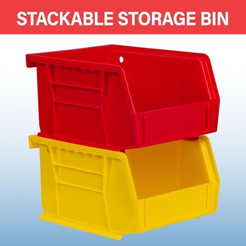Akro-Mils 30210 AkroBins Plastic Storage Bins, 5"x4"x3", Yellow, 24-Pack - Image 4