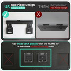 ynVISION.DESIGN Ultra Slim TV Wall Mount for 32-65" TVs, Frame, Pack of 4 - Image 3