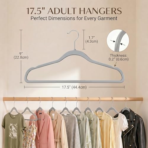 SMARTOR Plastic Hangers 50 Pack, Thin Hangers with 360° Swivel Hook - Image 6