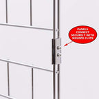 Econoco Portable Grid Panels, Wire Display, 3 Pack, Chrome, 2x6ft - Image 4