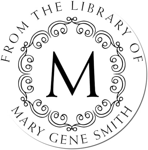 Personalized Portable Pre-Inked Regal Initials Custom Made Return Library Stamp for Muslim Families - Library Stamper for Books - Library Stamper for Home or School Use - Ideal Gift for Book Lovers - Image 4