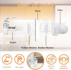 1 Gallon Glass Drink Dispensers For Parties-Set of 2,Leak-Proof Spigot - Image 4