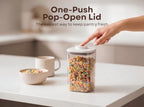 Pop Airtight Food Storage Containers with Lids, 6-Pc Set with Rack - Image 5