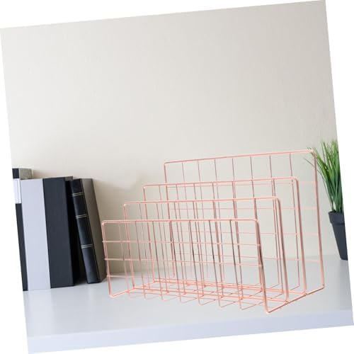 Desktop Mail Organizer File Sorter Iron Desk Paper Holder Rack - Image 7