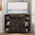 4 EVER WINNER 45" Corner TV Stand for 55-Inch TVs with Storage, Rustic Oak by 4EVERWINNER