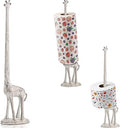Comfify Antique White Giraffe Paper Towel & Toilet Paper Stand – 18.9" by Comfify