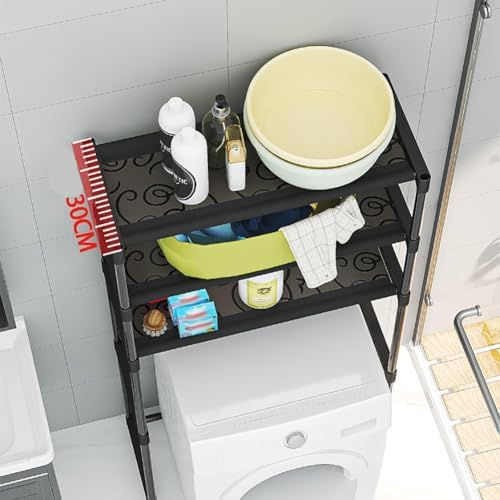Over the Toilet Storage Rack 3 Tier Bathroom Shelf Space Saver - Image 5
