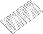 PATIKIL 16"x16" Wire Grid Panel, 2 Pack Wall Grid Decorative Panels Board Photo Pictures Display Decor Hanging Organizer for Home Office, Black by PATIKIL