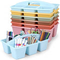 6 Pack Classroom Caddy with Handle, 6 Compartment (Groovy) by Yakydesign