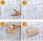 Vercraft 6 Pcs Clear Grid Wall Baskets 10 x 4 Inch - Image 3