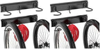 Ultrawall Bike Rack, Garage Bike Rack Wall Mount for 2 Bicycle and 1 Helmet, Heavy Duty Bike Storage for Home Space Saving Holds Up to 100lbs (Pack of 2) by UltrawallGarageToolsOrganizer