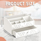 Marsui Wood Paper Plate Dispenser for Countertop, White - Image 2