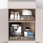 JOWBOOW Pull Out Cabinet Organizer 24" W x 21" D, Chrome-Plated Steel - Image 5