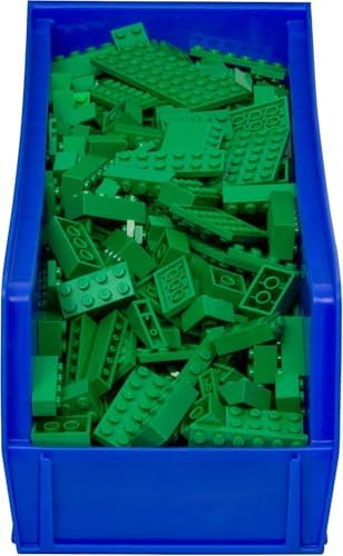 Akro-Mils 12 Pack AkroBins Plastic Storage Bins, Space-Saving Stackable Organizers for Garage, Classroom and Warehouse Organization, Blue - Image 3