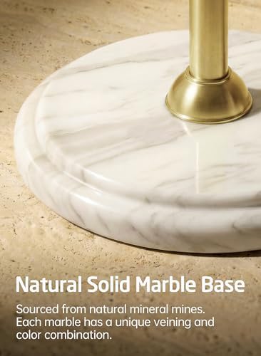 KES 26" H Anti-Wobble Toilet Paper Holder Stand with Weighted Base, 18/8 Stainless Steel Free Standing Toilet Paper Holder with Rust-Resistance Upgrade, Vintage Brushed Gold, BPH235-BZ - Image 3