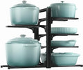 ORDORA Pots and Pans Organizer Under Cabinet 13.8", 6-Tier Adjustable Rack by ORDORA