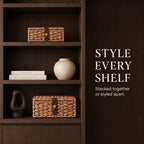 Decorative Woven Boxes with Lids for Shelf Decor Livingroom Organization - Image 6
