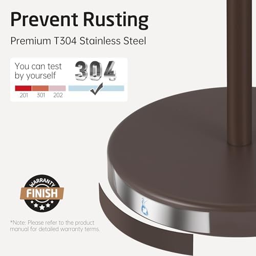 KES Bronze Toilet Paper Holder Stand, Heavy Base, 18/8 Stainless Steel - Image 5
