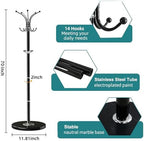 OIRUMIE Coat Rack,360°Rotary Coat Rack Stand,Coat Hanger Stand for Entryway - Image 2