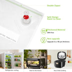 Compact Vacuum Sealer for Food Storage: Portable Handheld Food Sealer, 80kPa Suction, 1800mAh Battery, 30 Reusable Vacuum Bags, Preserve 5X Freshness with Easy Operation - Image 5