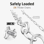 KES 34 Inch Heavy Duty Chrome Hanging Pot Rack Ceiling Mount, Oval Pot and Pan Hanging Rack, Pan Hanger for Kitchen Storage Organizer with 20 S Hooks (For 16" and 24" Ceiling Joist), KUR221S85-CH - Image 5