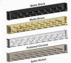15-Hook Designer Wardrobe Reversible Closet Tie Rack with 11.22 Inch Retractable Pullout Extension (Polished Chrome) - Image 3