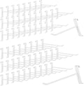 60 Pack Grid Wall Display Hooks, Metal Gridwall Accessories for Retail Stores, Trade Shows, Art and Craft Displays (White, 4/6 Inch) by Unknown
