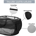 6 Pcs Durable Collapsible Laundry Baskets, Foldable Laundry Basket Large Opening, Pop Up Laundry Hamper with Pocket, Clothes Hamper with Handles for Laundry, Bathroom, Kids Room, Dorm or Trave - Image 4