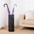 Concepts 21 inch Heavy Duty Metal Umbrella Stand - Durable Storage Holder for Umbrellas - Indoor and Outdoor Use - Stylish and Modern Organizer for Entryways. (Black Lace) by DHDByConcepts